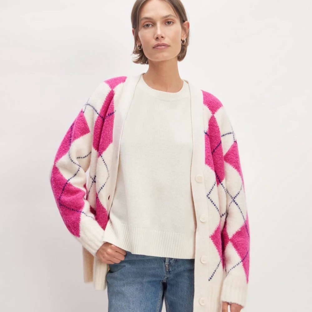 Everlane SuperFuzz Wool & Alpaca Cardigan - Picture 2 of 11